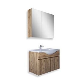 Teta Kahire 80 cm Atlantik Çam Mdf Banyo Dolabı Seti