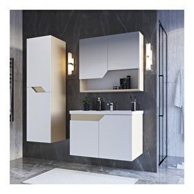 Teta Napoli 65 cm Mdf Banyo Seti+Boy Dolabı