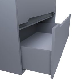 Teta Sis Gri Madrıd 65 cm Mdf Banyo Dolabı Seti