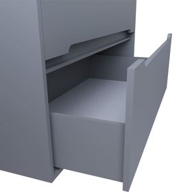 Teta Sis Gri Madrıd 65 cm Mdf Banyo Dolabı Seti