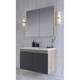 Teta Tokyo 65 cm Antrasit Mdf Banyo Dolabı Seti