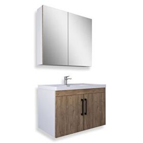 Teta Yalova 65 cm Kafkas Meşe Banyo Dolabı Seti