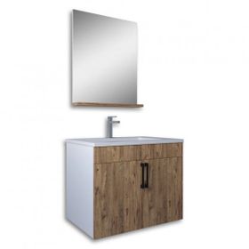 Teta Yalova Atlantik Çam 65 cm Banyo Dolabı Seti