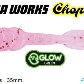 Tetra Works Chop Silikon 35 mm S502 Pink Flakes Suni Yem
