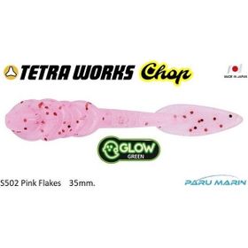 Tetra Works Chop Silikon 35 mm S502 Pink Flakes Suni Yem