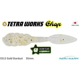 Tetra Works Chop Silikon 35 mm S512 Gold Stardust Suni Yem