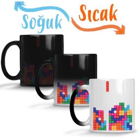 Tetris Atari Oyun Games Sihirli Porselen Kupa