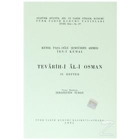 TEVARIHI ALI OSMAN 2. DEFTER - İBN KEMAL