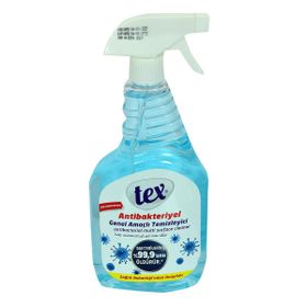 Tex 750 ml Tüm Yüzeyler İçin Spreyli Mavi Antibakteriyel Genel Amaçlı Temizleyici