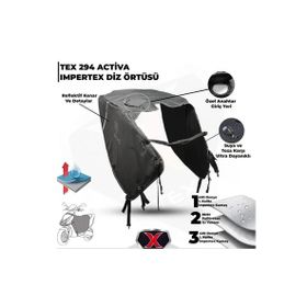 Tex XBYC 294 Honda Activa S İmper Kalın Kumaş Motosiklet Diz Örtüsü