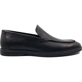 Tezcan Allegro Siyah Hakiki Deri Erkek Loafer Ayakkabı