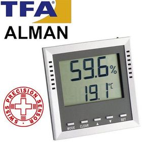 TFA 30.5010 Klima Guard Alarmlı Dijital Nem Ölçer Termometre