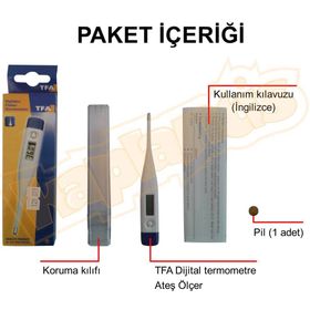 TFA Dijital Medikal Termometre Ateş Ölçer