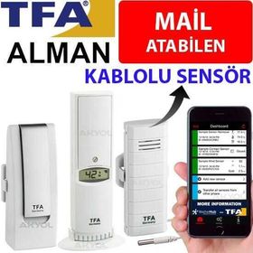 TFA WH502-BM SET Kablolu Sensörlü Akıllı Sıcaklık ve Nem Ölçer