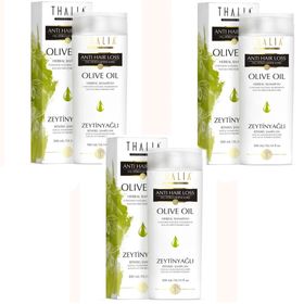 Thalia 3x300 ml Zeytinyağlı Saç Dökülmesine Karşı Şampuan