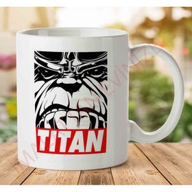 Thanos Titan Obey Logo Baskılı Kupa
