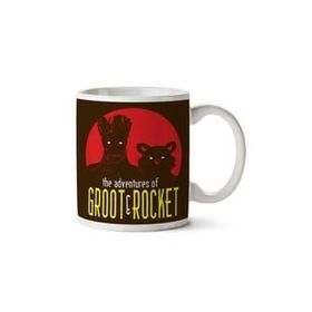 The Adventures of Groot And Rocket Guardians of the Galaxy Baskılı Kupa