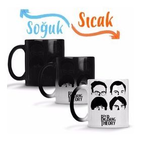 The Big Bang Theory Beatles Sihirli Porselen Kupa