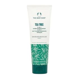 The Body Shop 125 ml Çay Ağacı 3'ü 1 Arada Temizleyici Scrub Maske