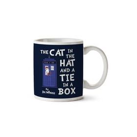 The Cat in the Hat And Tie in A Box Doctor Who Baskılı Kupa