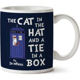 The Cat in the Hat And Tie in A Box Doctor Who Baskılı Kupa