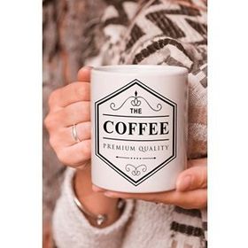 The Coffee Premium Quality Vektörel Çizim Baskılı Kupa