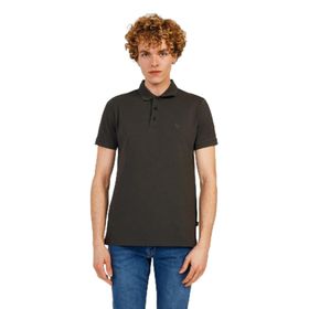 The Crow Father Basic Antrasit Polo Yaka Erkek T-Shirt