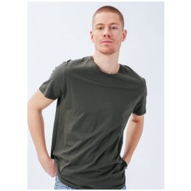 The Crow STARS Bisiklet Yaka Düz Koyu Yeşil Unisex T-Shirt
