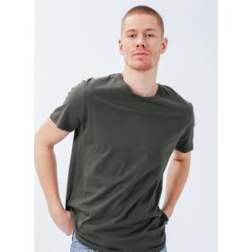 The Crow STARS Bisiklet Yaka Düz Koyu Yeşil Unisex T-Shirt