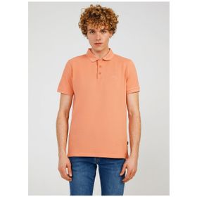 The Crow TC4613 Polo Yaka Düz Somon Erkek T-Shirt