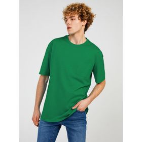 The Crow TC9011 Bisiklet Yaka Düz Açık Mavi Erkek T-Shirt