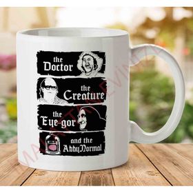 The Doctor the Creature Young Frankenstein Baskılı Kupa