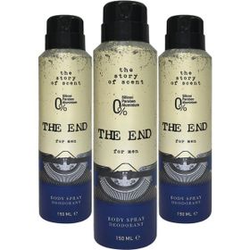The End 3x150 ml Erkek Deodorant