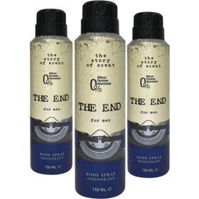 The End 3x150 ml Erkek Deodorant