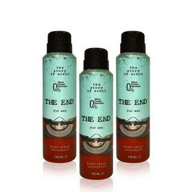 The End Antiperspirant Ter Önleyici Leke Yapmayan Erkek Sprey Deodorant 150 ml x 3
