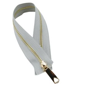 The Fabric Yarn Açık Gri Gold 50 cm Fermuar