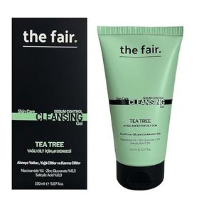 The Fair Çay Ağacı ve Salisilik Asit İçerik Sebum Dengeleyen Yağlı Ciltler için 150 ml Vegan Yüz Yıkama Jeli