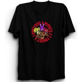 The Fame 5Naf Fnaf Circle Oyun Game Siyah Kadın T-shirt