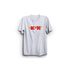 The Fame AC Devil Rock Metal Müzik Grubu DC Beyaz Kadın T-shirt