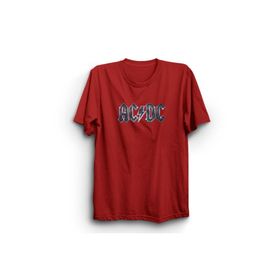 The Fame ACD Metallic Logo Rock Metal Müzik Grubu Kırmızı Kadın T-shirt