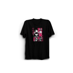 The Fame Ai Hoshino Oshi No Ko Collage Anime Siyah Kadın T-shirt