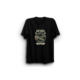 The Fame Airforce Military Aircraft Uçak Airplane Pilot Siyah Kadın T-shirt