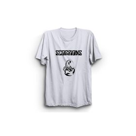 The Fame Akrepler Classic Logo Rock Metal Müzik Grubu Beyaz Kadın T-shirt
