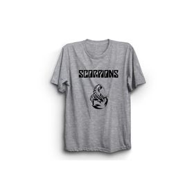 The Fame Akrepler Classic Logo Rock Metal Müzik Grubu Gri Kadın T-shirt
