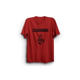 The Fame Akrepler Classic Logo Rock Metal Müzik Grubu Kırmızı Kadın T-shirt