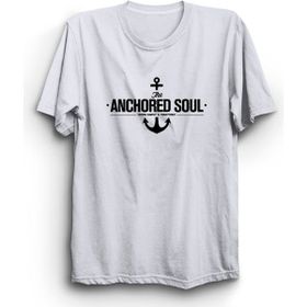 The Fame Anchored Soul Çapa Gemi Gemici Bahriye Ship Captain Kaptan Beyaz Kadın T-shirt