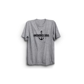 The Fame Anchored Soul Çapa Gemi Gemici Bahriye Ship Captain Kaptan Gri Kadın T-shirt
