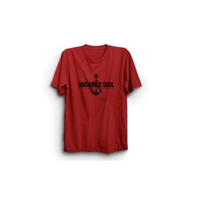 The Fame Anchored Soul Çapa Gemi Gemici Bahriye Ship Captain Kaptan Kırmızı Çocuk T-shirt