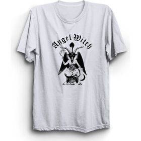 The Fame Angel Witch Rock Metal Müzik Grubu Beyaz Kadın T-shirt