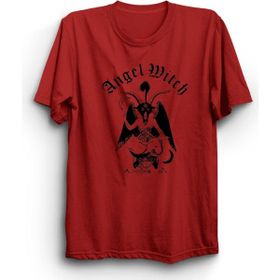 The Fame Angel Witch Rock Metal Müzik Grubu Kırmızı Kadın T-shirt